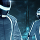 Daft Punk as seen in Tron: Legacy promotional imagery.